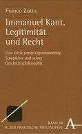 Zotta |  Immanuel Kant. Legitimität und Recht | Buch |  Sack Fachmedien