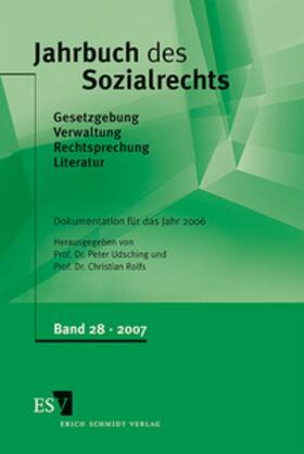 Wannagat / Udsching / Gitter | Jahrbuch des Sozialrechts
Dokumentation für das Jahr 2006 | Buch | sack.de