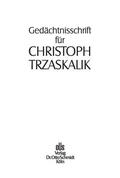 Tipke / Söhn |  Gedächtnisschrift für Christoph Trzaskalik | eBook | Sack Fachmedien