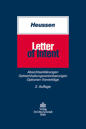 Heussen | Letter of Intent | E-Book | sack.de