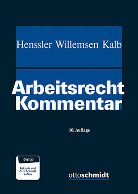 Henssler/Willemsen/Kalb | Arbeitsrecht Kommentar | Buch | sack.de