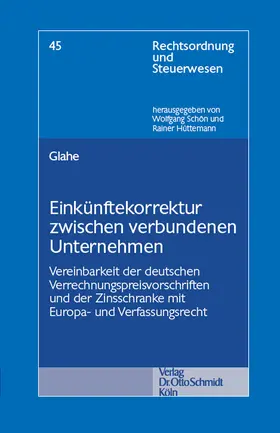 Glahe |  Einkünftekorrektur zwischen verbundenen Unternehmen | Buch |  Sack Fachmedien