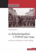Birn |  Die Sicherheitspolizei in Estland 1941-1944 | Buch |  Sack Fachmedien