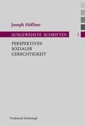 Höffner / Nothelle-Wildfeuer / Althammer |  Perspektiven sozialer Gerechtigkeit | Buch |  Sack Fachmedien