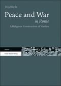 Rüpke |  Peace and War in Rome | Buch |  Sack Fachmedien