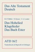 Kaiser / Loader / Müller |  Das Hohe Lied / Klagelieder / Das Buch Esther | Buch |  Sack Fachmedien