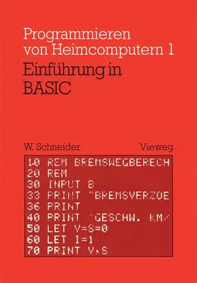 Schneider |  Einführung in BASIC | Buch |  Sack Fachmedien