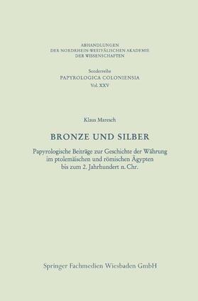 Maresch | Bronze und Silber | Buch | sack.de