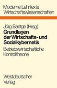 Baetge |  Grundlagen der Wirtschafts- und Sozialkybernetik | Buch |  Sack Fachmedien