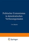 Backes |  Politischer Extremismus in demokratischen Verfassungsstaaten | Buch |  Sack Fachmedien