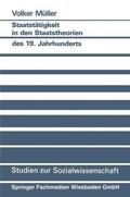 Müller |  Staatstätigkeit in den Staatstheorien des 19. Jahrhunderts | Buch |  Sack Fachmedien