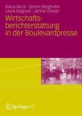 Beck / Berghofer / Greyer |  Wirtschaftsberichterstattung in der Boulevardpresse | Buch |  Sack Fachmedien
