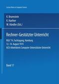 Brunnstein / Händler / Haefner |  Rechner-Gestützter Unterricht | Buch |  Sack Fachmedien