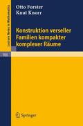 Knorr / Forster |  Konstruktion verseller Familien kompakter komplexer Räume | Buch |  Sack Fachmedien