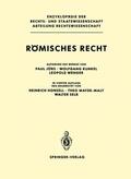 Kunkel / Jörs / Wenger |  Römisches Recht | Buch |  Sack Fachmedien