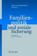 Althammer |  Familienpolitik und soziale Sicherung | Buch |  Sack Fachmedien