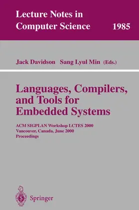 Min / Davidson |  Languages, Compilers, and Tools for Embedded Systems | Buch |  Sack Fachmedien