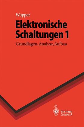 Niemeyer / Wupper | Elektronische Schaltungen 1 | Buch | sack.de