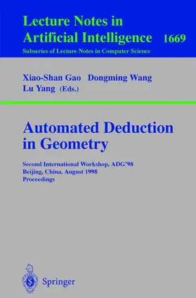 Gao / Yang / Wang |  Automated Deduction in Geometry | Buch |  Sack Fachmedien