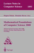 Nielsen / Rovan |  Mathematical Foundations of Computer Science 2000 | Buch |  Sack Fachmedien