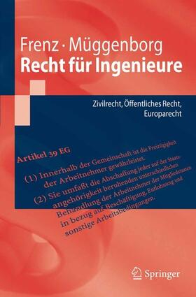 Frenz / Müggenborg | Recht für Ingenieure | E-Book | sack.de