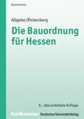 Allgeier / Rickenberg |  Die Bauordnung für Hessen | eBook | Sack Fachmedien