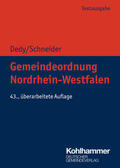 Dedy / Schneider |  Gemeindeordnung Nordrhein-Westfalen | Buch |  Sack Fachmedien