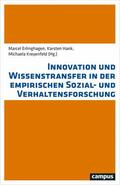 Erlinghagen / Hank / Kreyenfeld |  Innovation und Wissenstransfer in der empirischen Sozial- und Verhaltensforschung | eBook | Sack Fachmedien