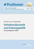 Enste / Hüther |  Verhaltensökonomik und Ordnungspolitik | eBook | Sack Fachmedien