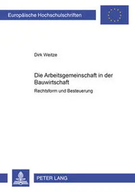 Weitze Die Arbeitsgemeinschaft In Der Bauwirtschaft Buch Sack De