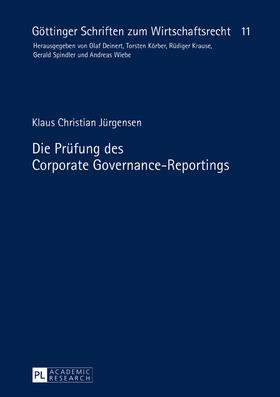 Jürgensen | Die Prüfung des Corporate Governance-Reportings | Buch | sack.de