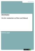 Becker |  On few similarities in Plato and Talmud | eBook | Sack Fachmedien