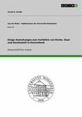 Sander |  Einige Anmerkungen zum Verhältnis von Kirche, Staat und Gesellschaft in Deutschland | eBook | Sack Fachmedien
