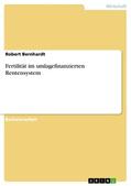 Bernhardt |  Fertilität im umlagefinanzierten Rentensystem | eBook | Sack Fachmedien