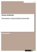 Stuhlfauth |  Demokratie und gerichtliche Kontrolle | Buch |  Sack Fachmedien