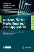 Das / Szymanski / Ostrovsky |  Auctions, Market Mechanisms and Their Applications | Buch |  Sack Fachmedien