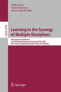 Cress / Dimitrova / Specht |  Learning in the Synergy of Multiple Disciplines | Buch |  Sack Fachmedien