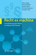 Raabe / Wacker / Funk |  Recht ex machina | Buch |  Sack Fachmedien