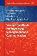 Katarzyniak / Chiu / Hong |  Semantic Methods for Knowledge Management and Communication | Buch |  Sack Fachmedien