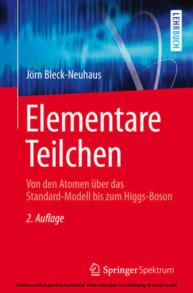 Bleck-Neuhaus | Elementare Teilchen | E-Book | sack.de
