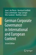 du Plessis / Großfeld / Casper |  German Corporate Governance in International and European Context | Buch |  Sack Fachmedien