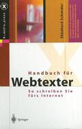 Schmider |  Handbuch für Webtexter | Buch |  Sack Fachmedien