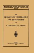 Klenk / Thierfelder / Neuberg |  Die Chemie der Cerebroside und Phosphatide | Buch |  Sack Fachmedien
