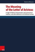 Matusova |  The Meaning of the Letter of Aristeas | eBook | Sack Fachmedien