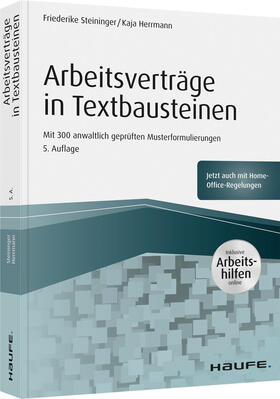 Steininger / Herrmann | Arbeitsverträge in Textbausteinen - inkl. Arbeitshilfen online | Buch | sack.de