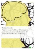 Schmidt |  Neurowissenschaftliche Erkenntnisse zum Konsumentenverhalten und ihre Implikationen für das Marketing | Buch |  Sack Fachmedien