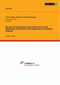 Beil |  The role of international law in Article 42(1) of the Washington Convention on the Settlement of Investment Disputes | eBook | Sack Fachmedien