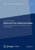 Gebhardt |  Deutsches Tax Treaty Overriding | Buch |  Sack Fachmedien