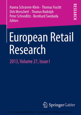Schramm-Klein / Foscht / Morschett | European Retail Research | E-Book | sack.de