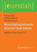 Pelzl / Herzwurm / Helferich |  Wertschöpfungsnetzwerke deutscher Cloud-Anbieter | Buch |  Sack Fachmedien